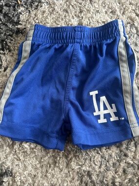 Kids Los Angeles Team Royal Blue Mesh Athletic Shorts